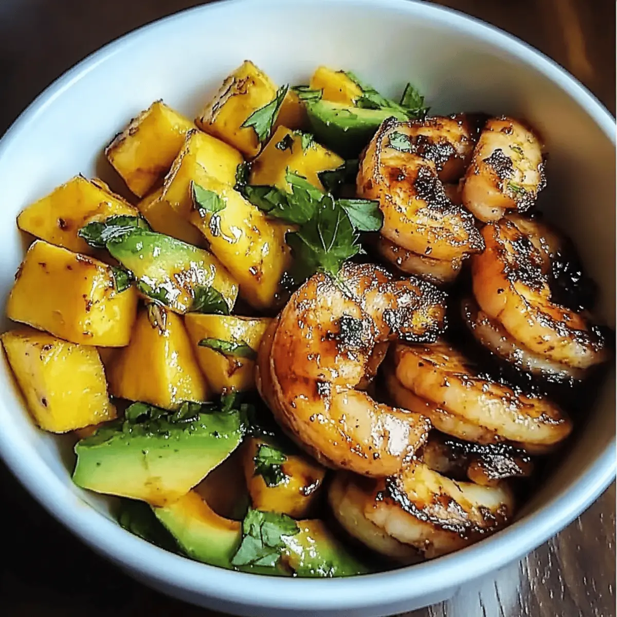 Shrimp Avocado Mango Bowls