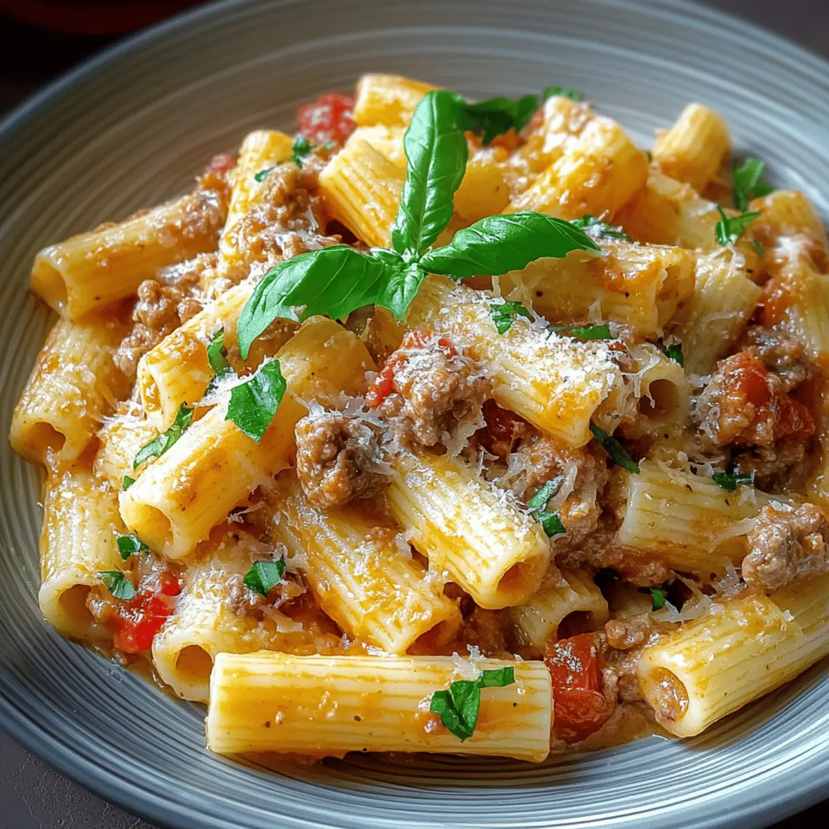 Creamy Italian Sausage Rigatoni
