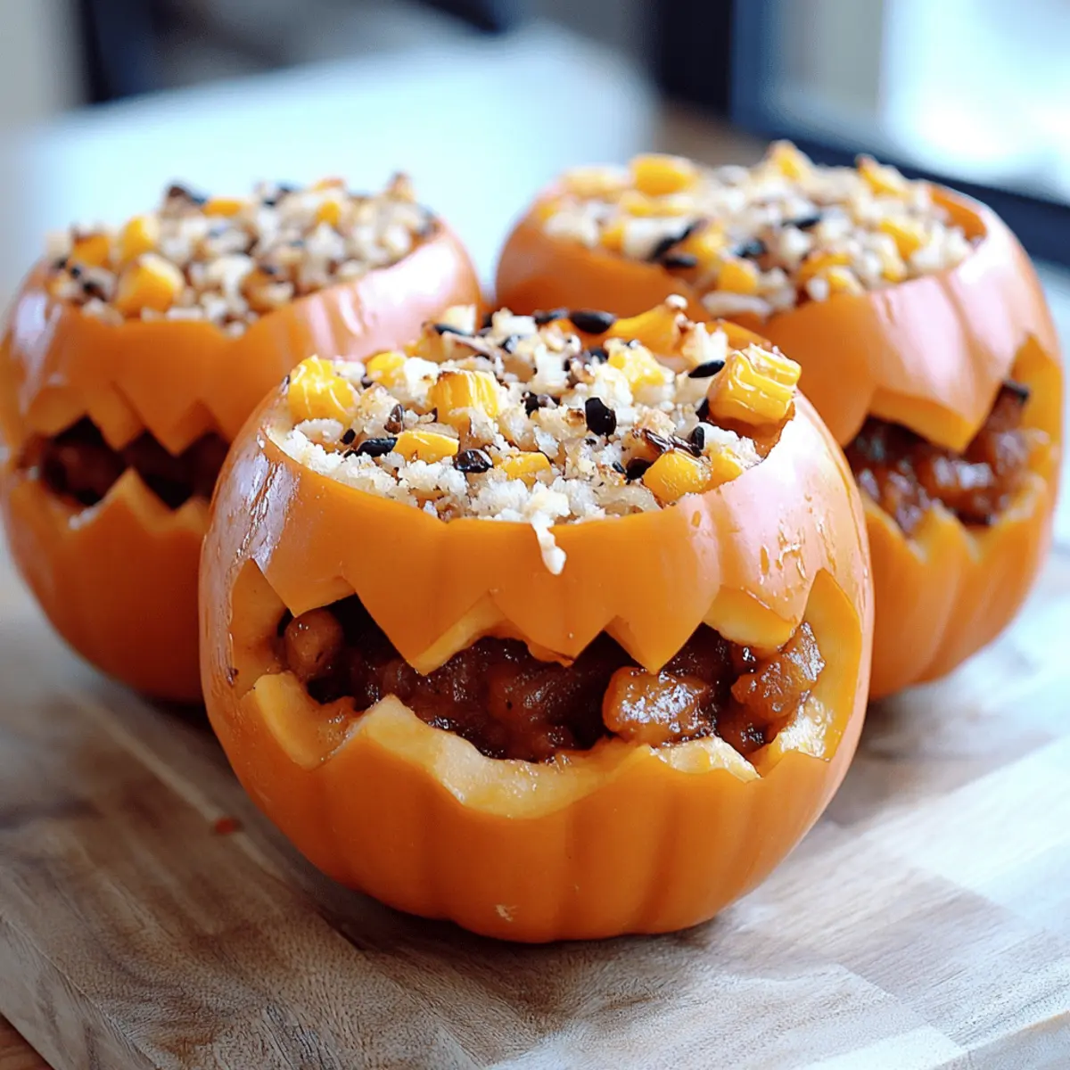 Shredded Chicken & Rice Stuffed Peppers