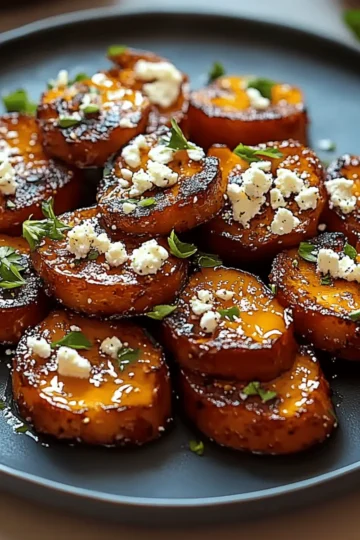 Honey Feta Sweet Potato Rounds