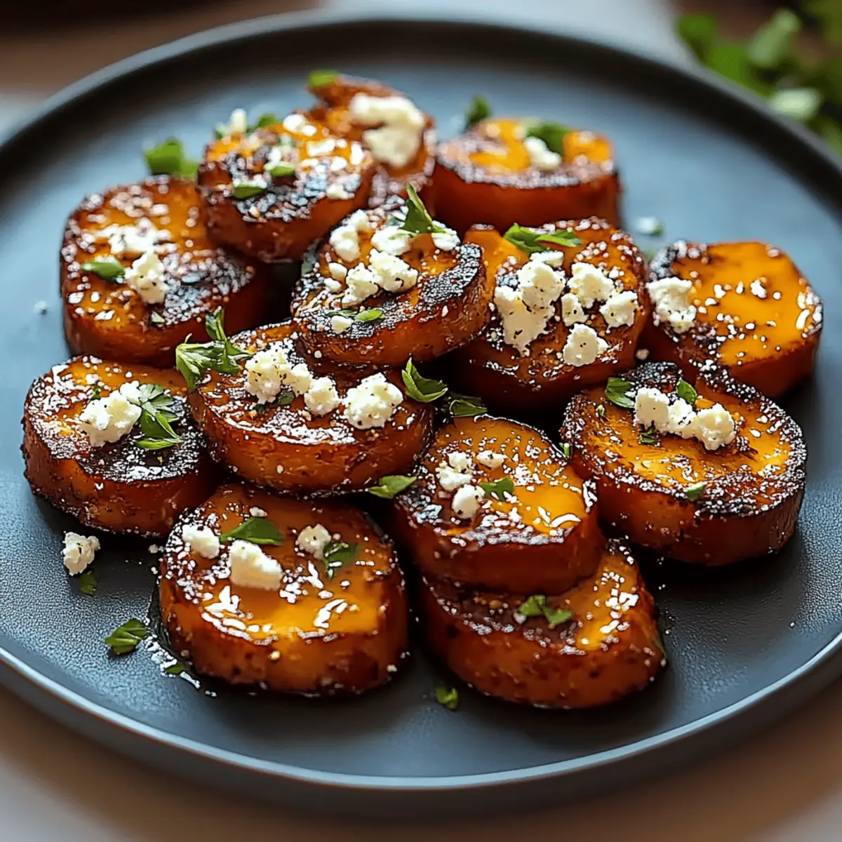 Honey Feta Sweet Potato Rounds