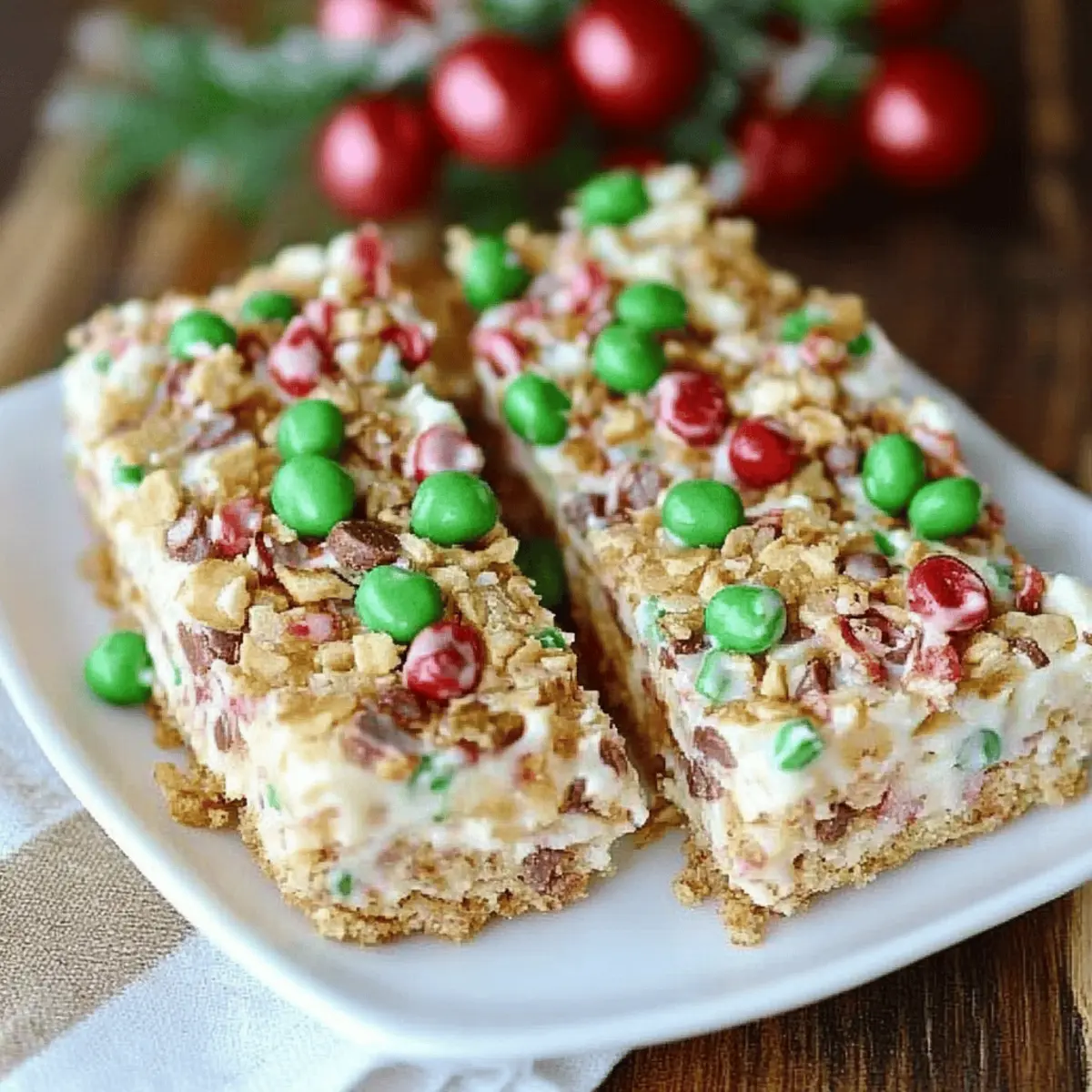 Marshmallow Pretzel Treats with M&M’s