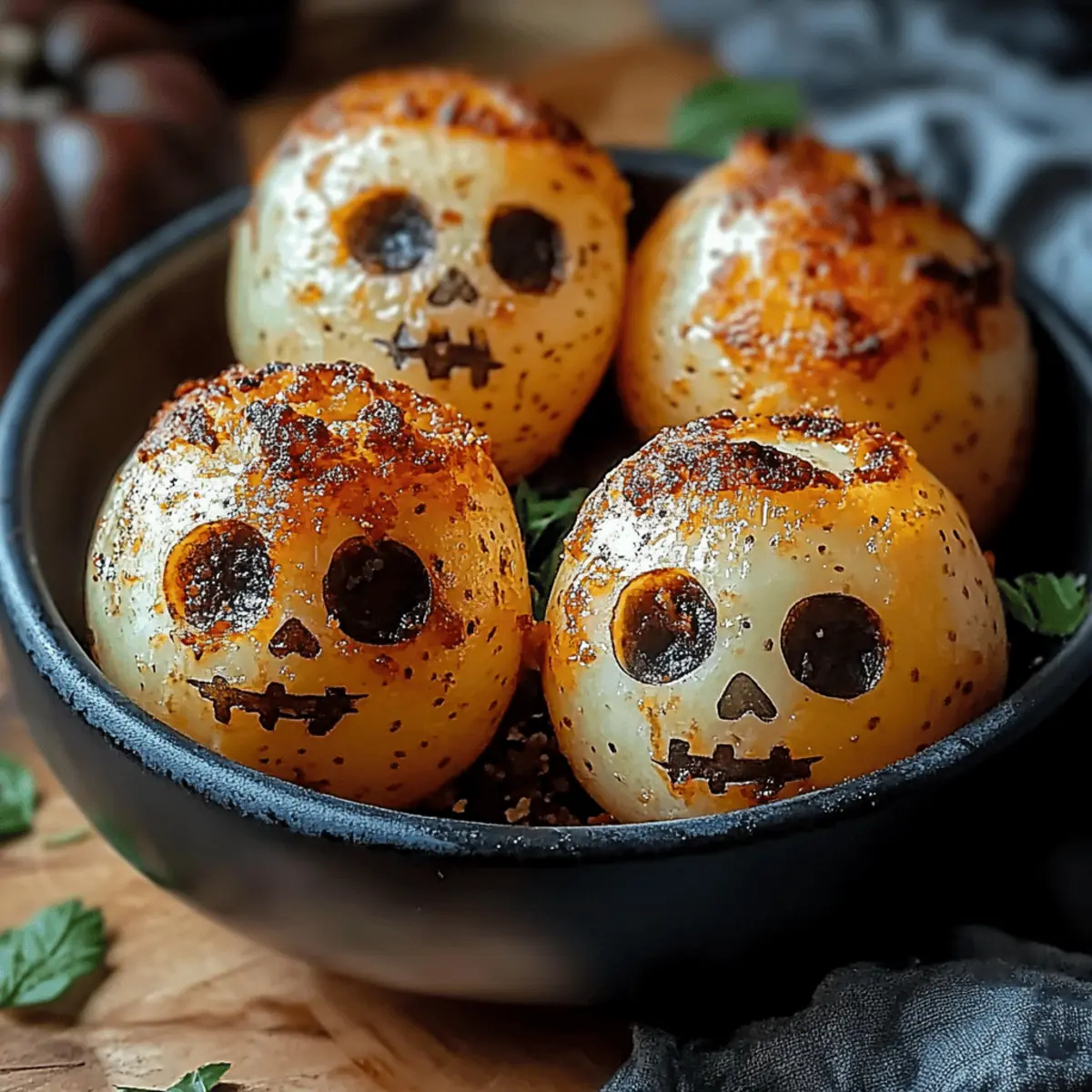 Spooky Skull Potatoes