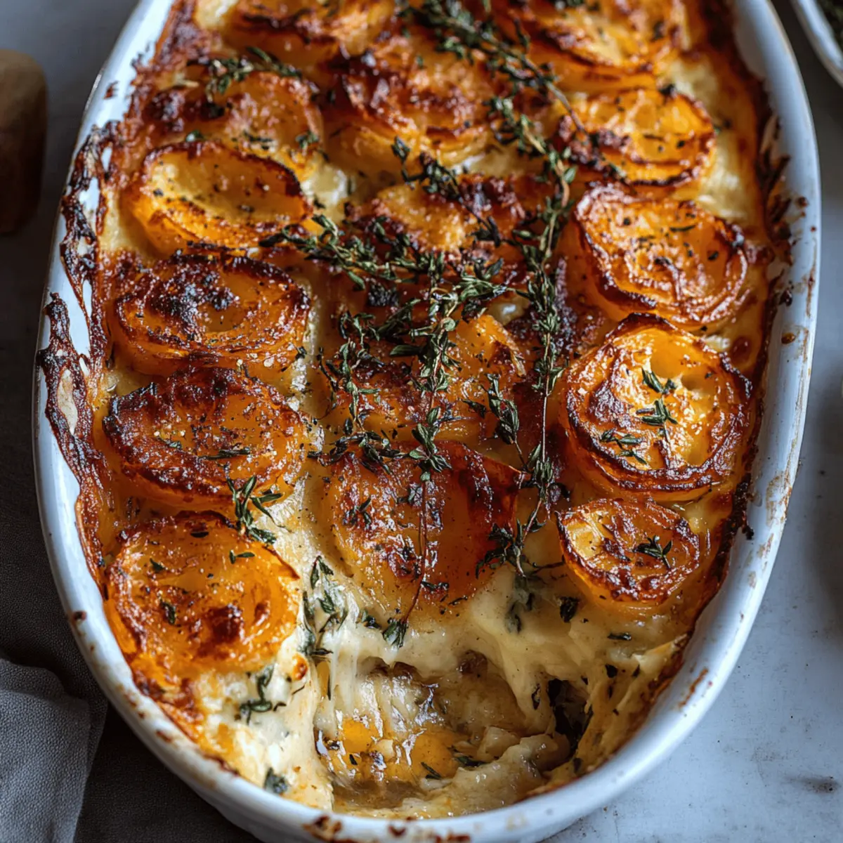 Cheesy Root Vegetable Gratin