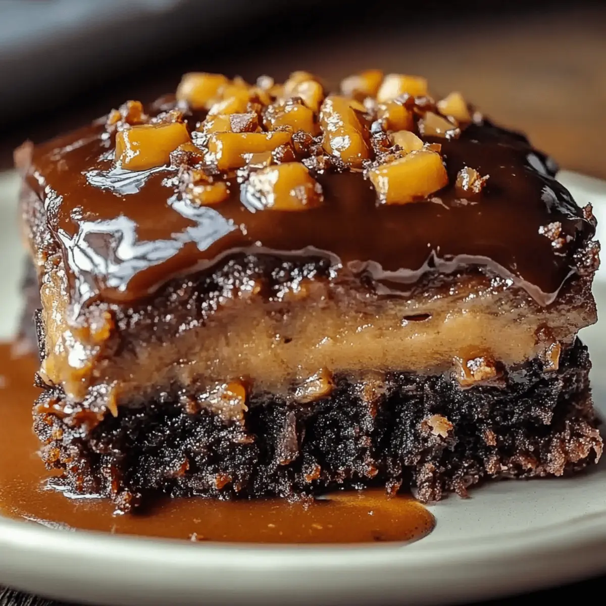 Chocolate Caramel Dump Cake