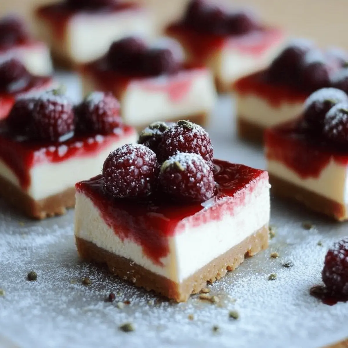 No-Bake Christmas Cheesecake Bars