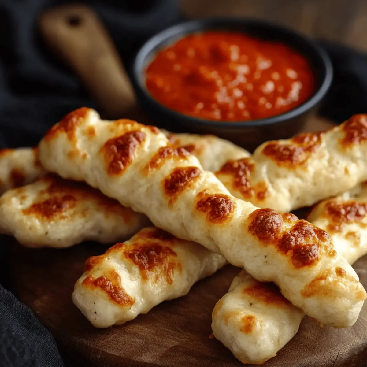 Cheesy Halloween Breadstick Bones