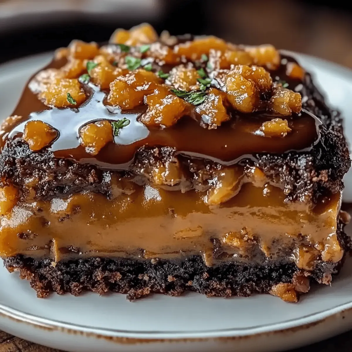 Chocolate Caramel Dump Cake