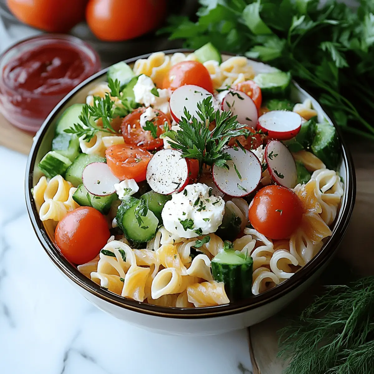 Layered Pasta Salad