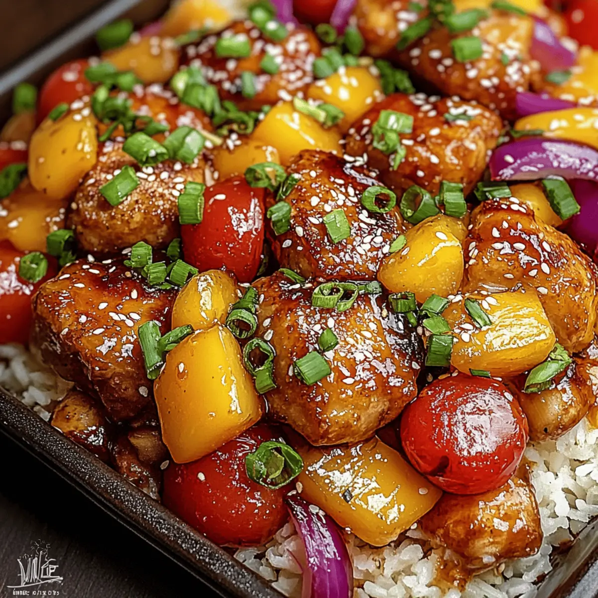 Sheet Pan Teriyaki Chicken and Pineapple