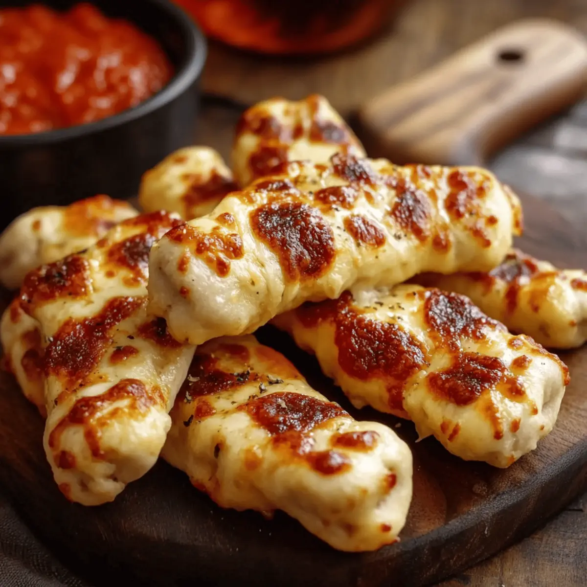 Cheesy Halloween Breadstick Bones