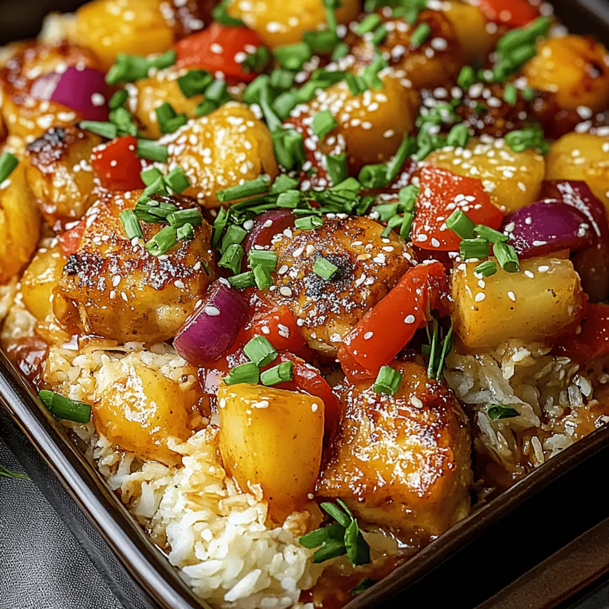 Sheet Pan Teriyaki Chicken and Pineapple
