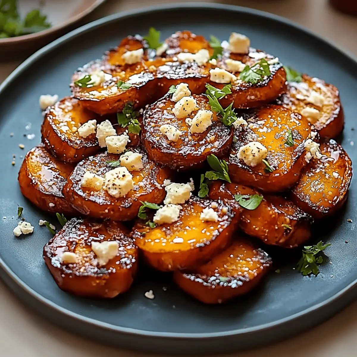 Honey Feta Sweet Potato Rounds
