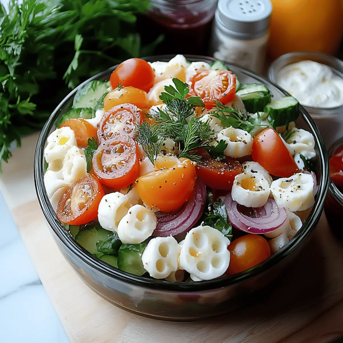 Layered Pasta Salad