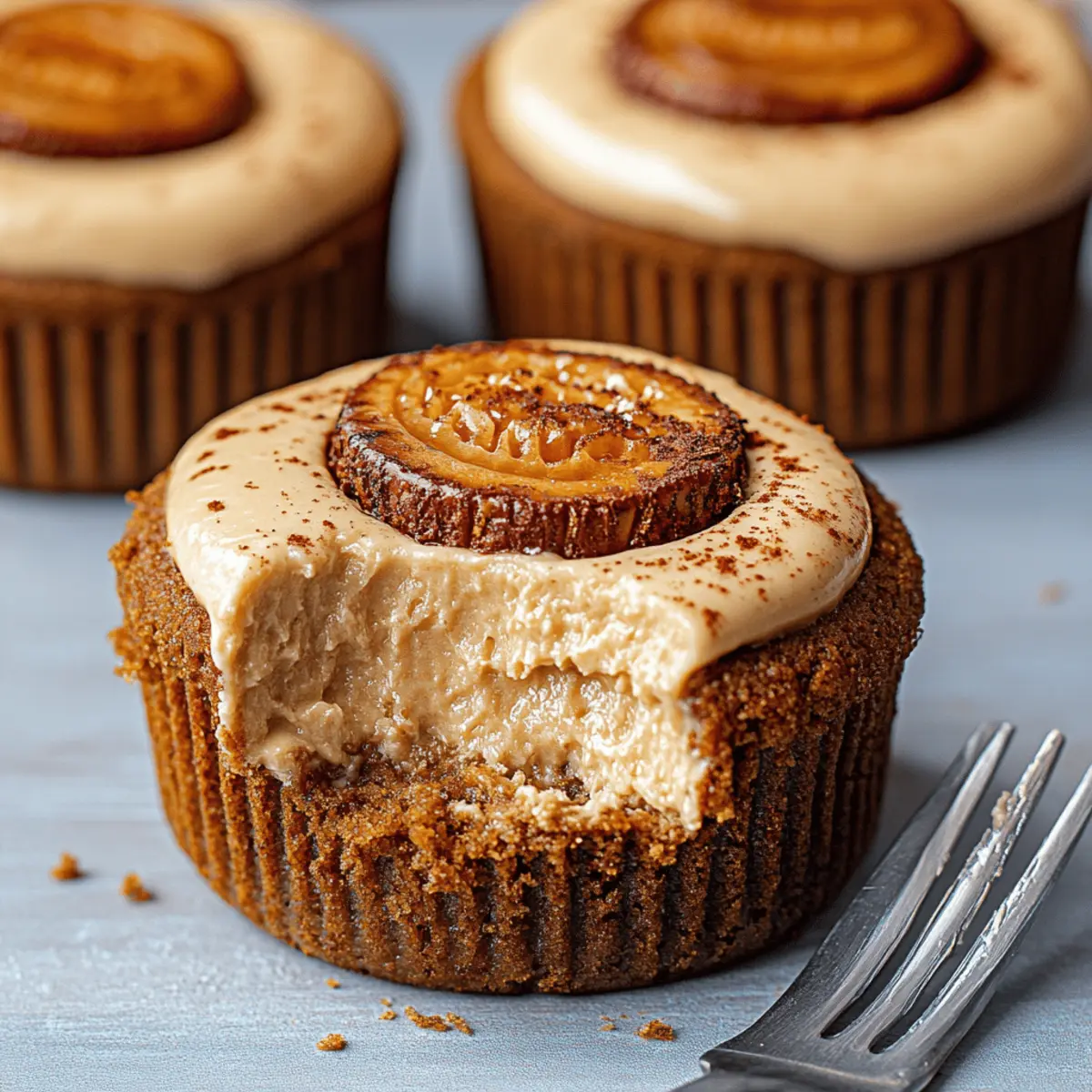 No Bake Mini Biscoff Cheesecakes