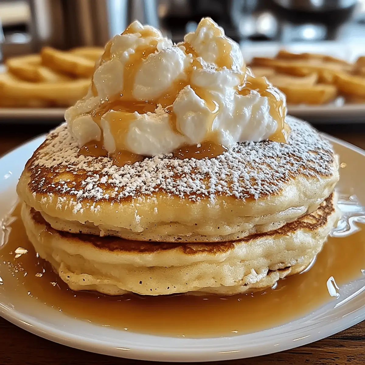 Sweet Coconut Cream Pancakes