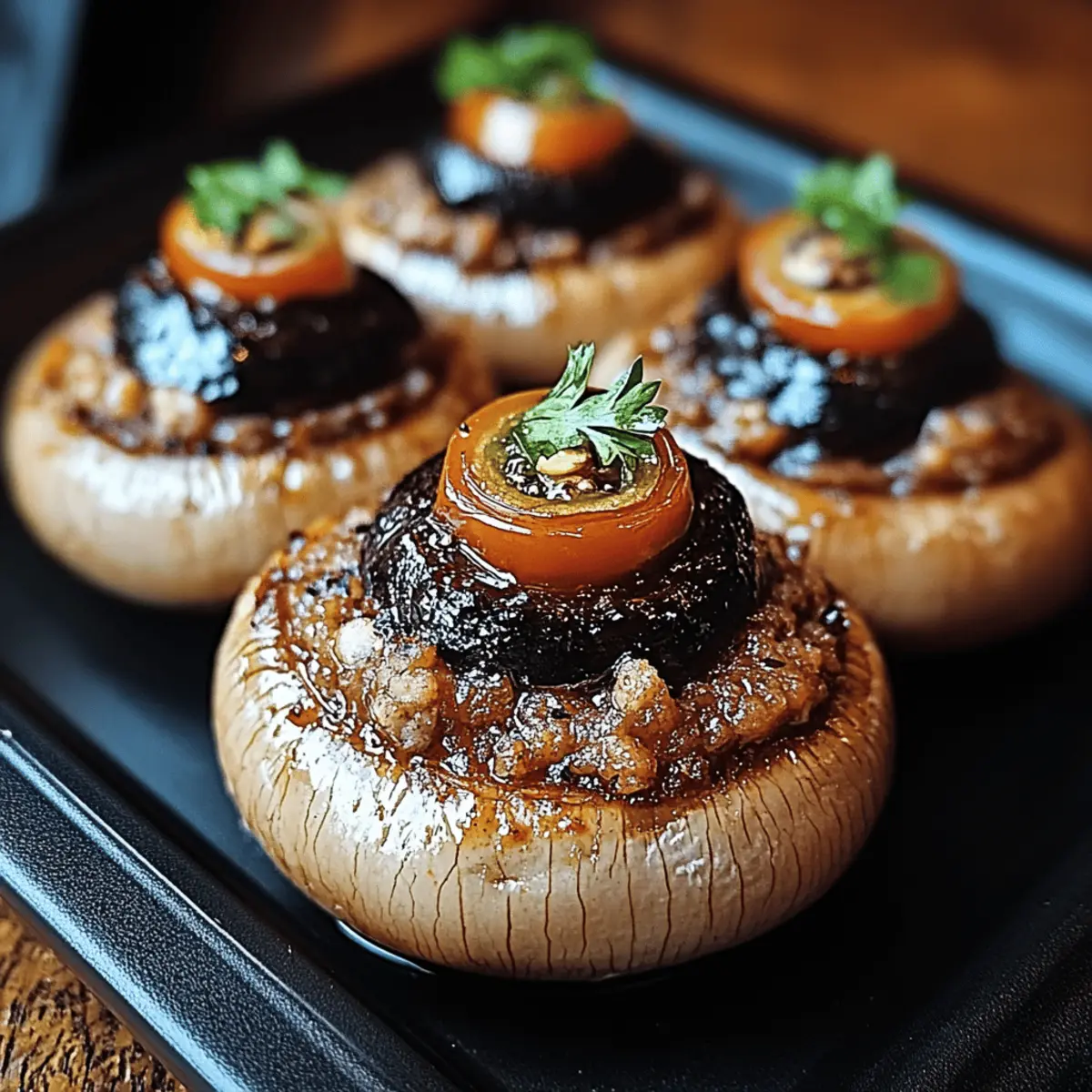 Stuffed Mushroom Eyeballs