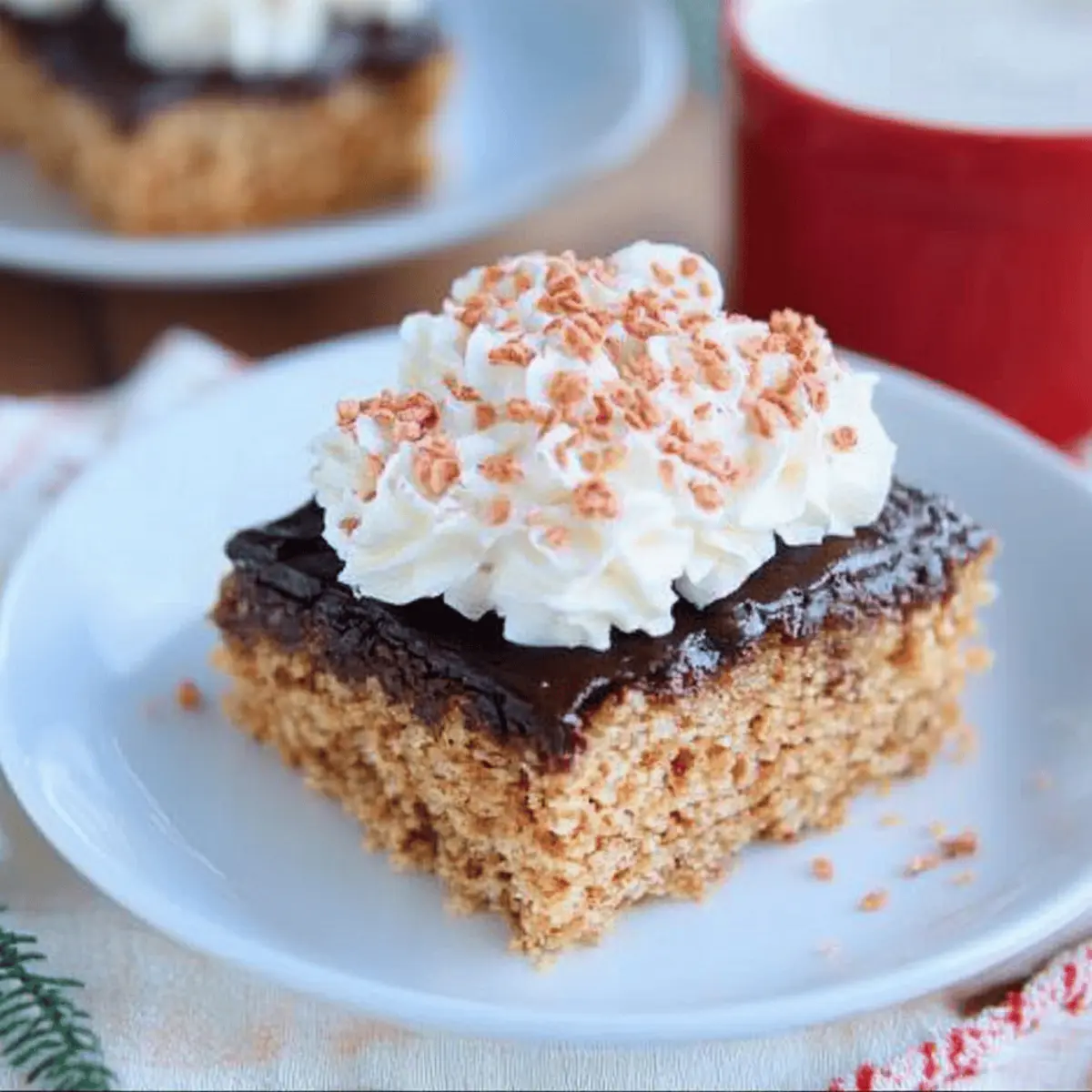 Chocolate Peppermint Rice Crispy Bars