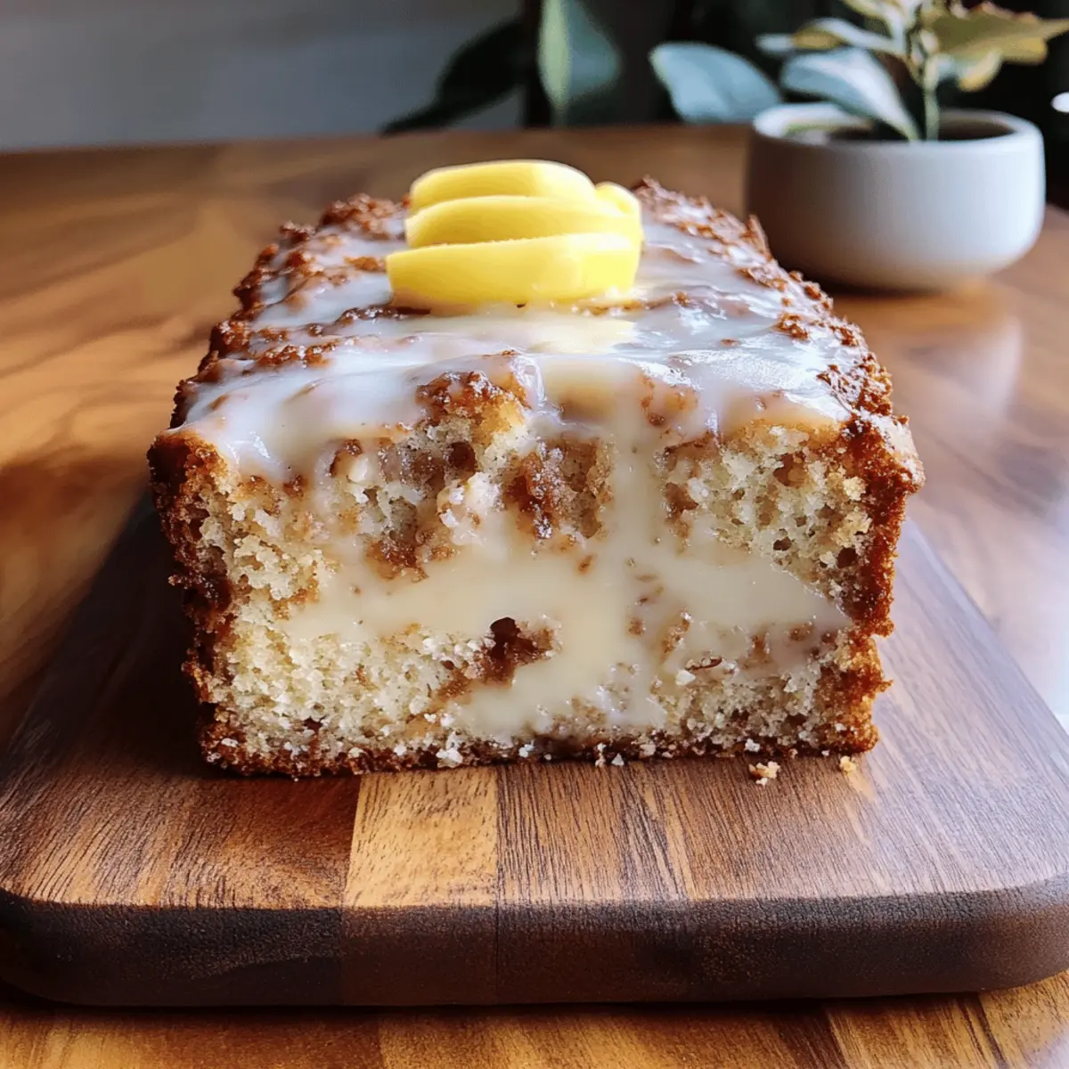 Cinnamon Roll Banana Bread