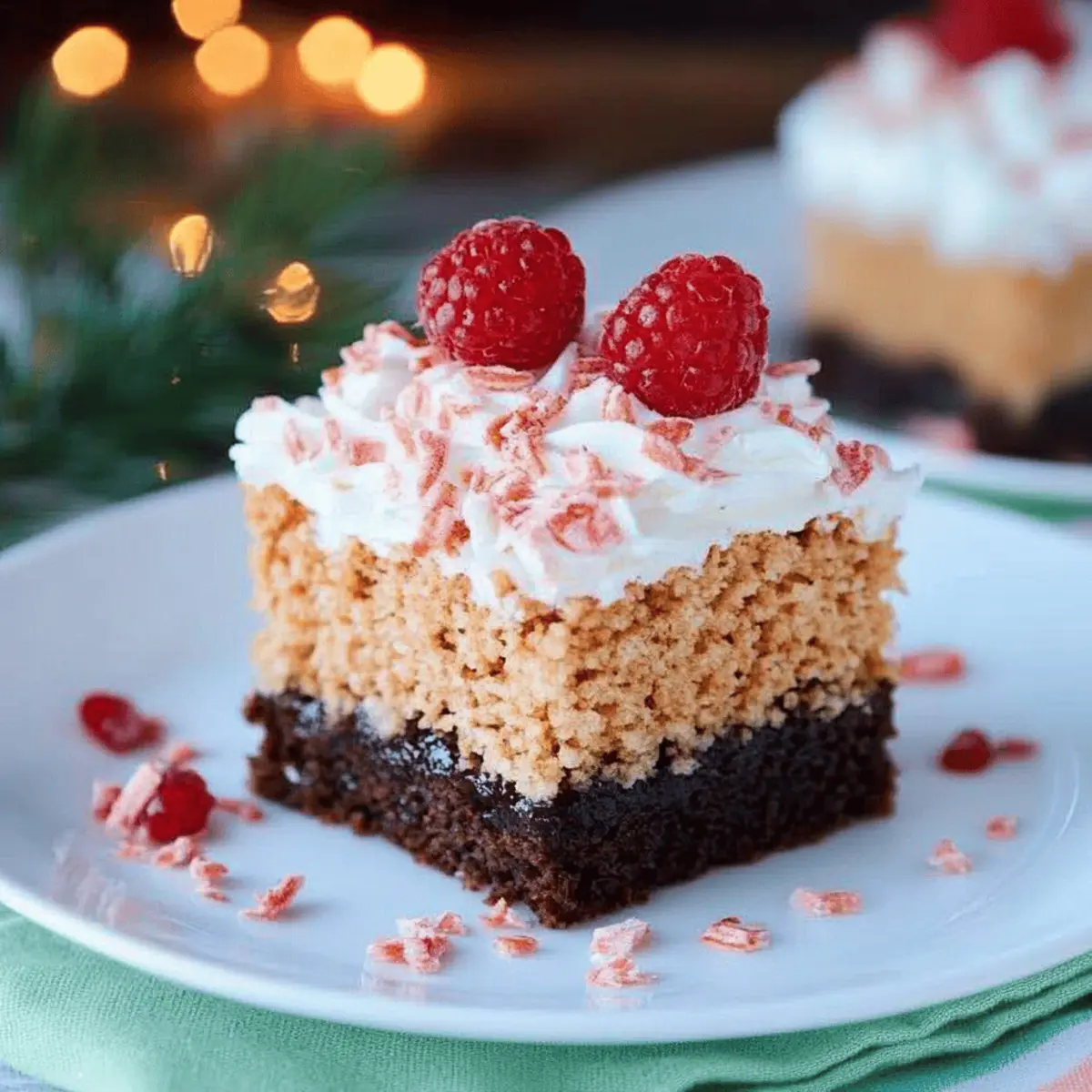 Chocolate Peppermint Rice Crispy Bars