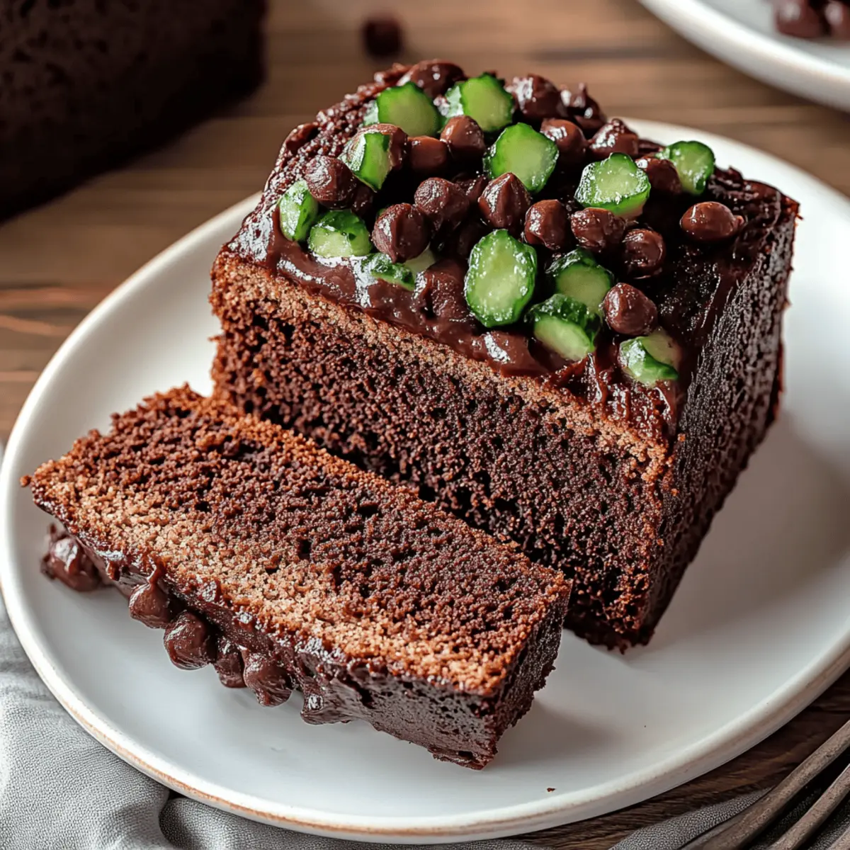 Double Chocolate Cake Mix Zucchini Bread