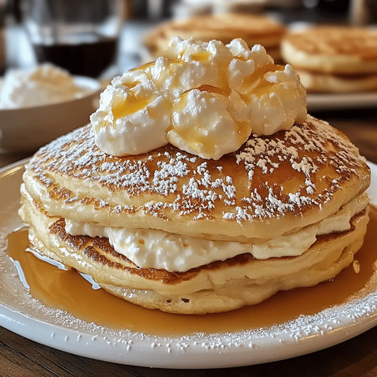 Sweet Coconut Cream Pancakes