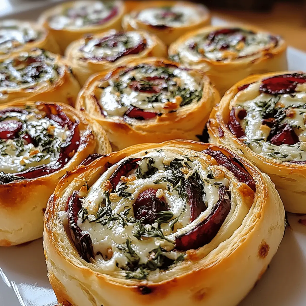 Cranberry Feta Pinwheels with Cream Cheese