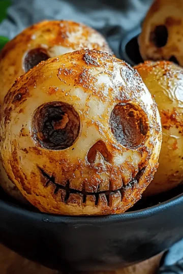 Spooky Skull Potatoes
