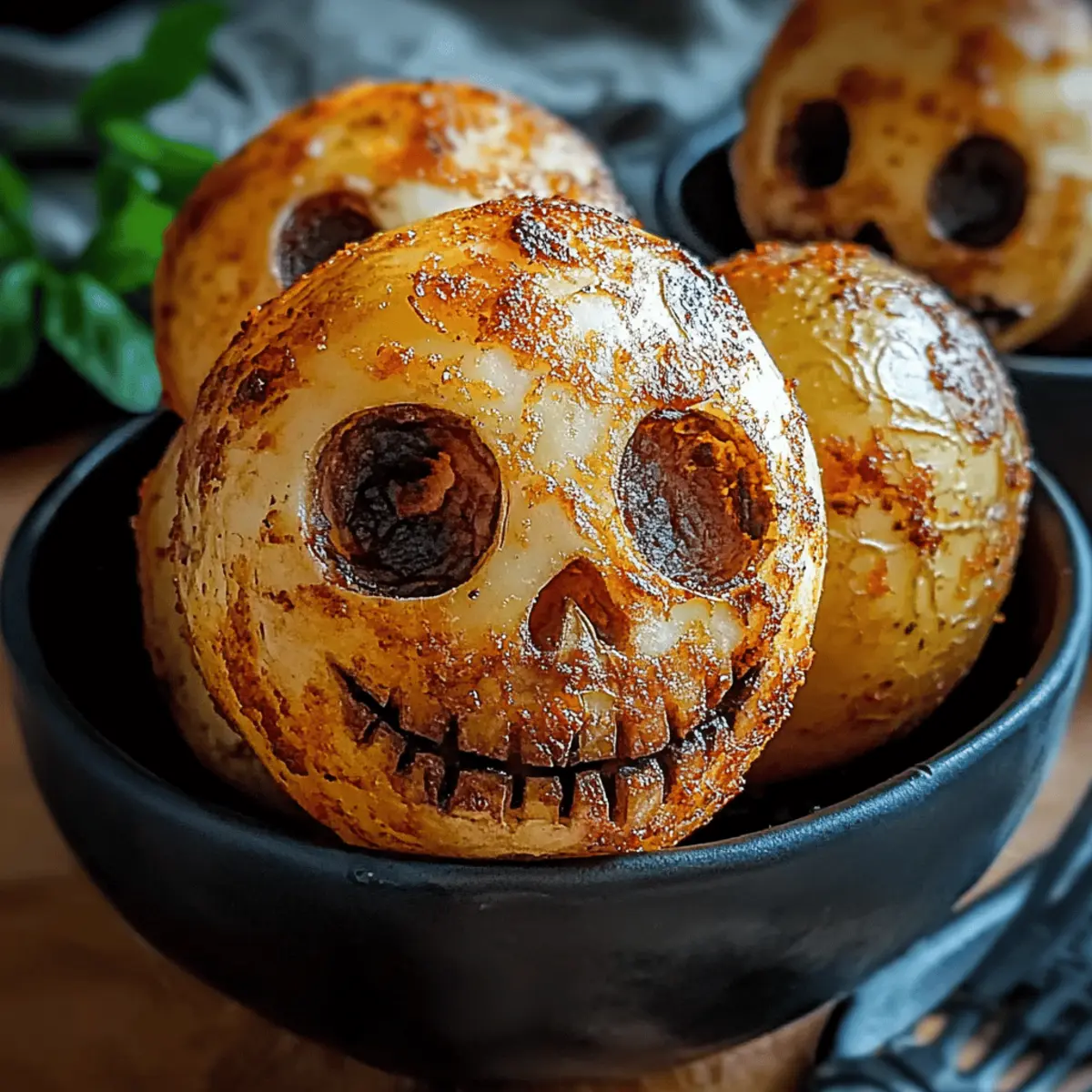 Spooky Skull Potatoes