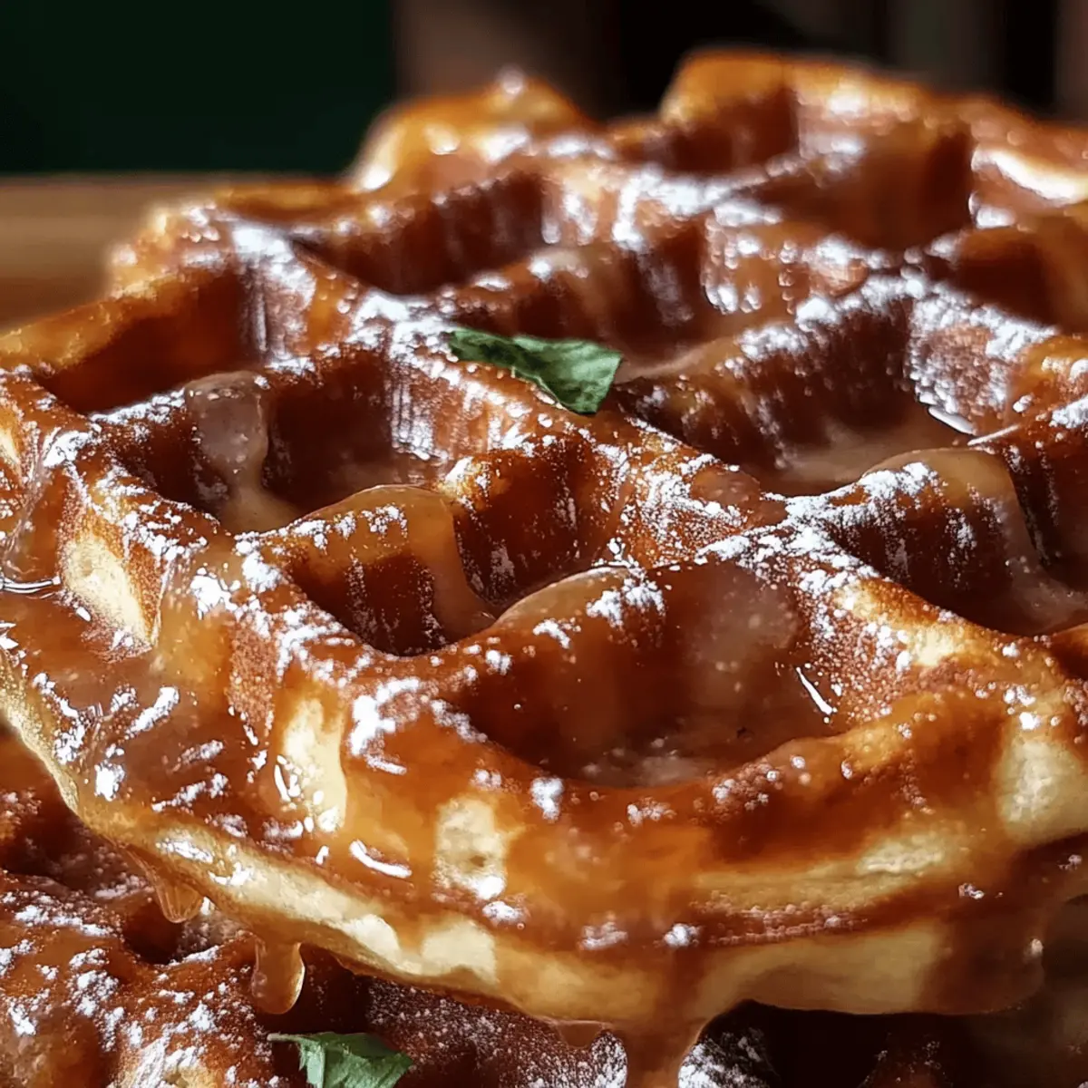 Apple Fritter Waffle Donuts