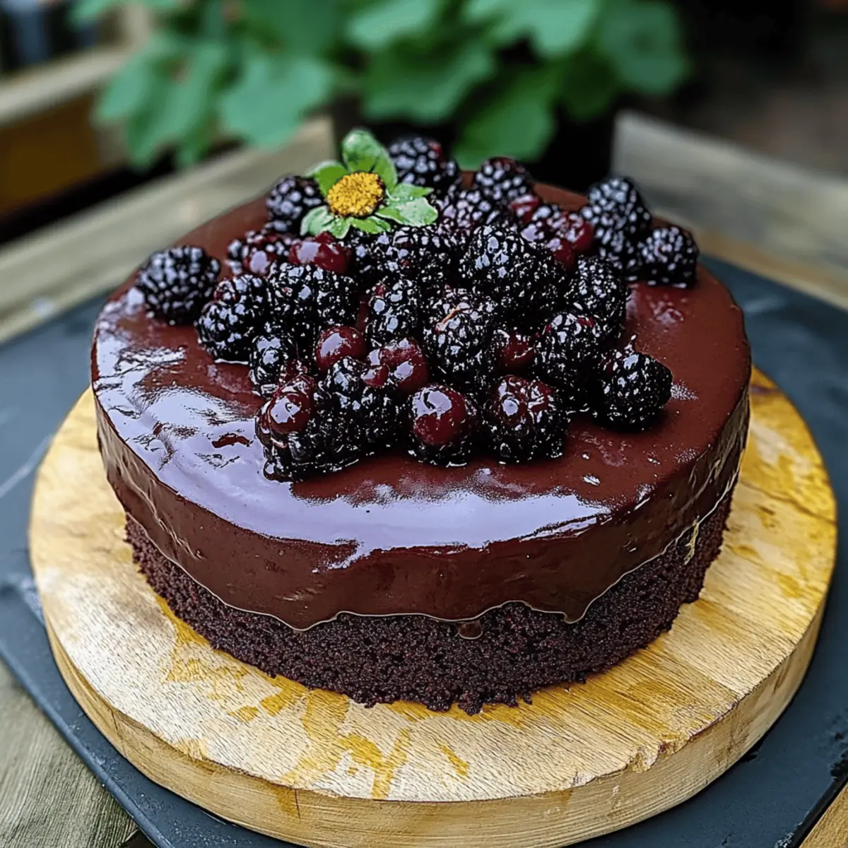 Blackberry Velvet Gothic Cake