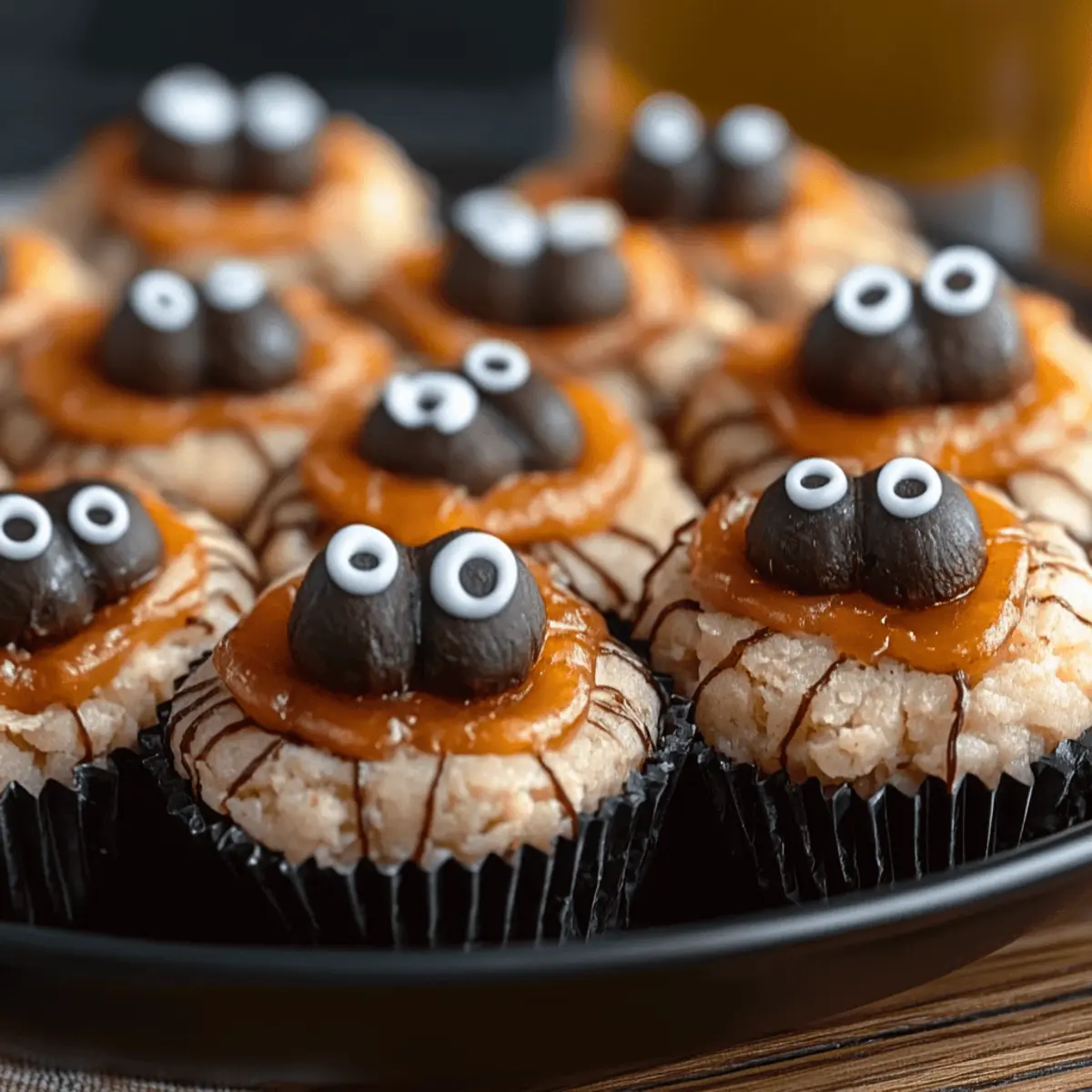 Peanut Butter Spider Cookies