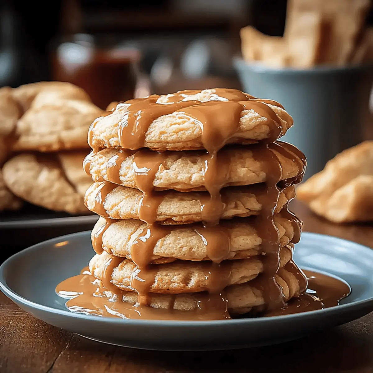 Caramel-Drizzled Apple Cinnamon Cookies