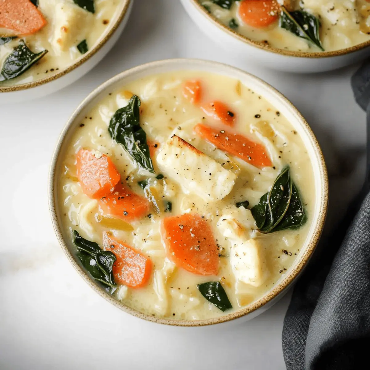 Creamy Turkey Orzo Soup