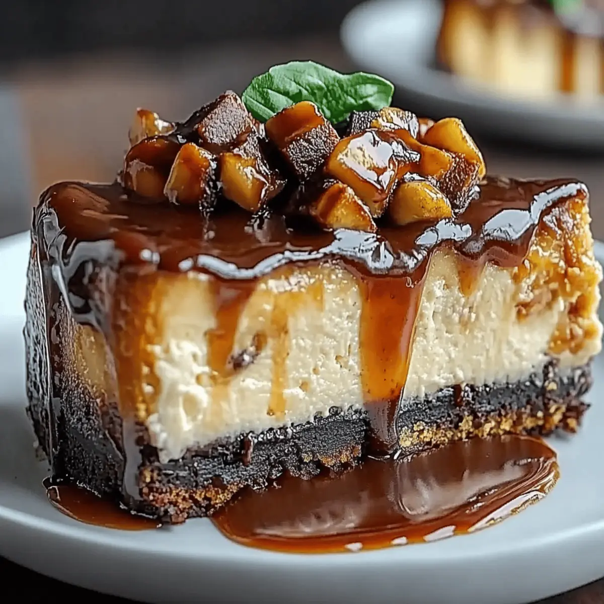 Caramel Brownie Cheesecake
