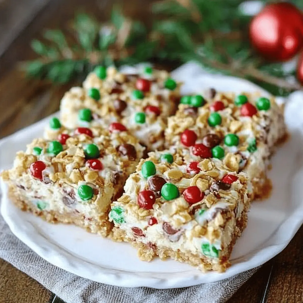 Marshmallow Pretzel Treats with M&M’s