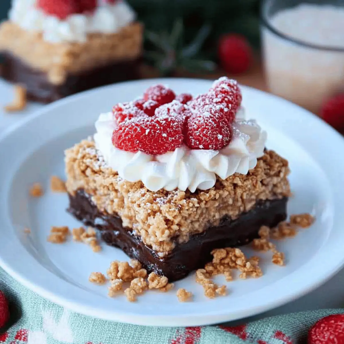Chocolate Peppermint Rice Crispy Bars