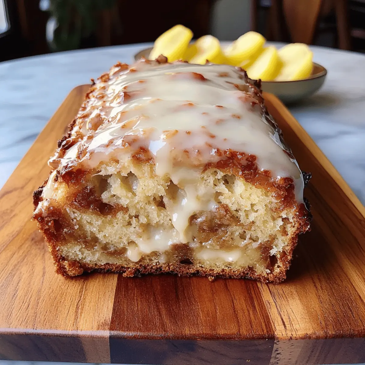 Cinnamon Roll Banana Bread