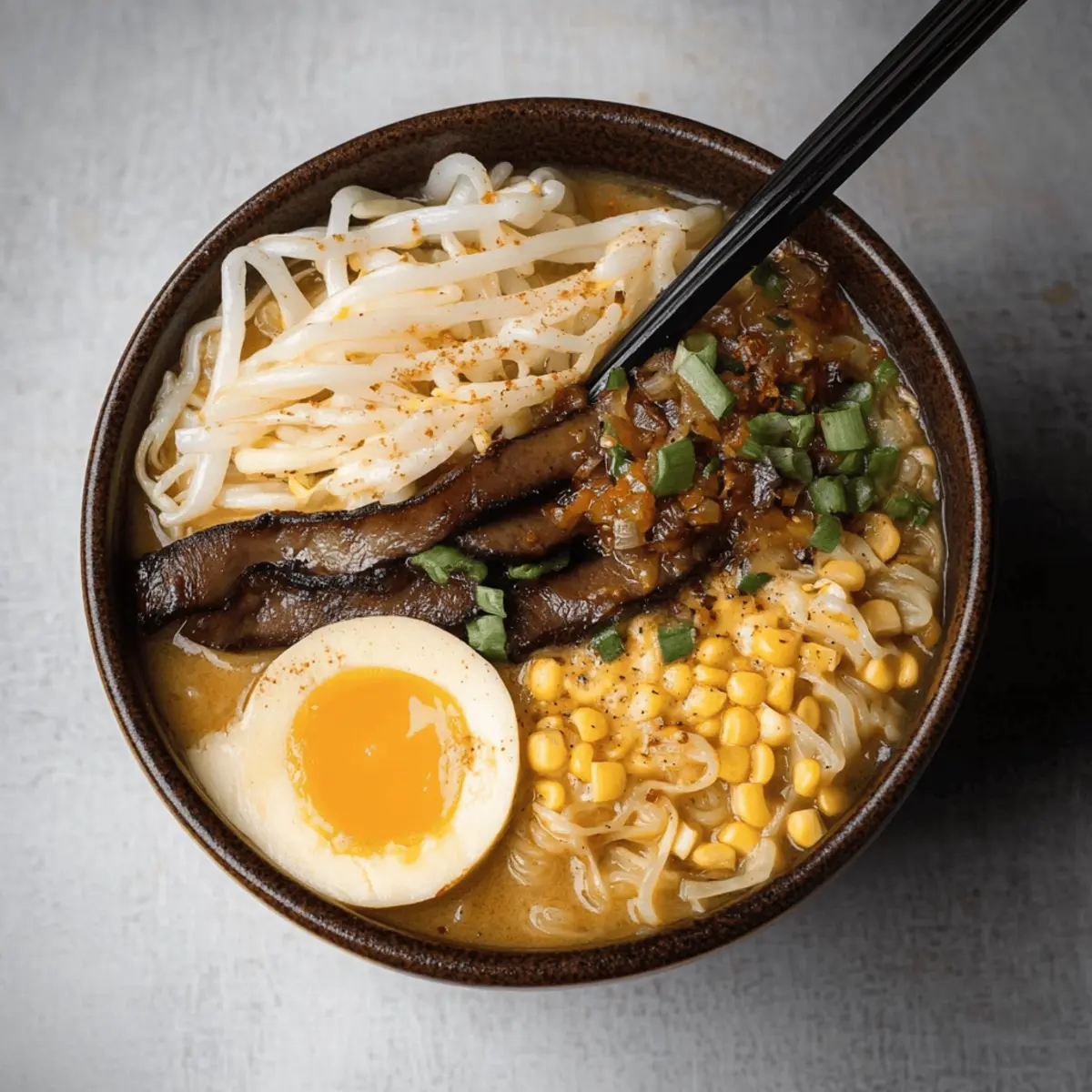 Creamy Vegetarian Peanut Miso Ramen