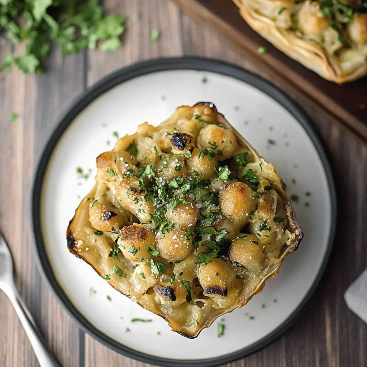 Curried Chickpea Stuffed Acorn Squash