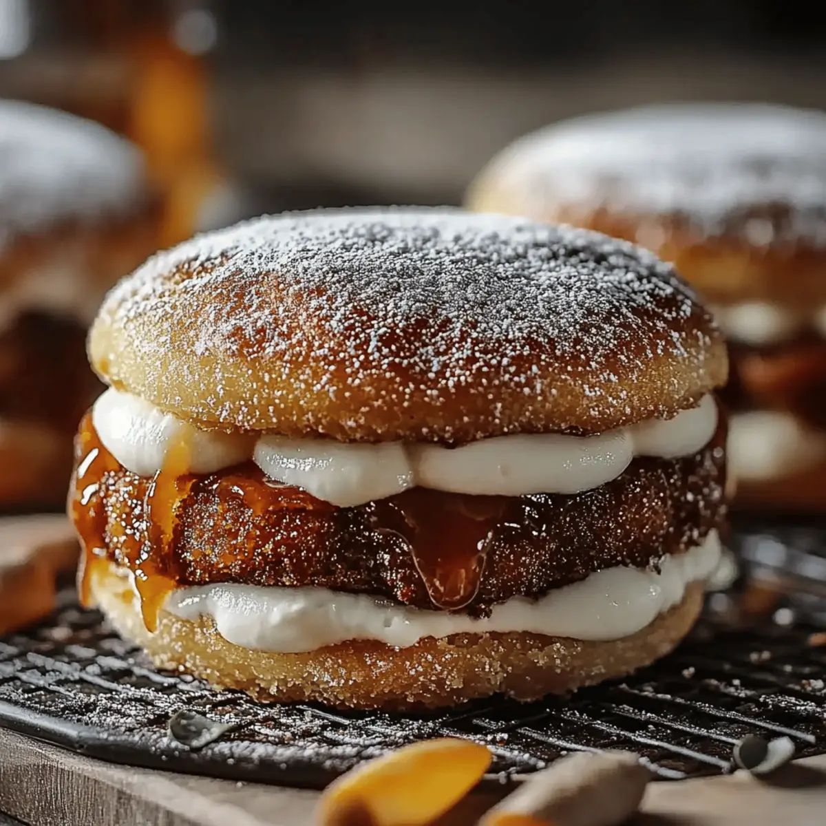 Apple Cider Whoopie Pie Cookies with Caramel