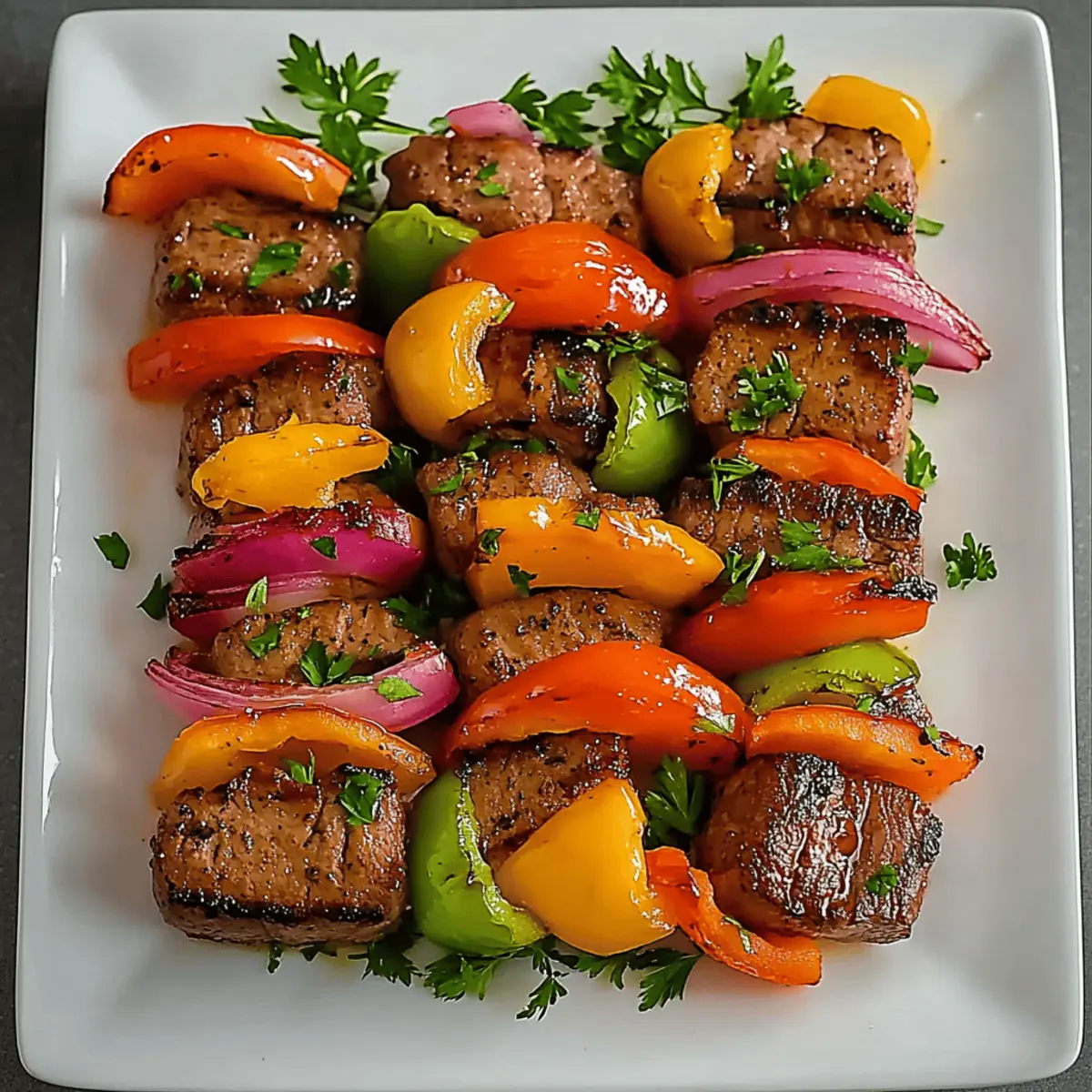 Fajita Steak Kabobs
