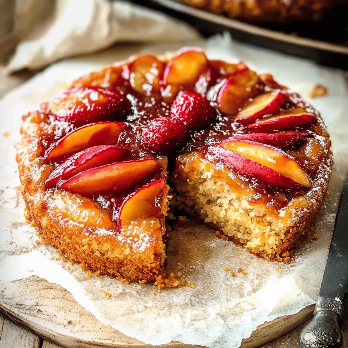Bourbon Peach Upside Down Cake