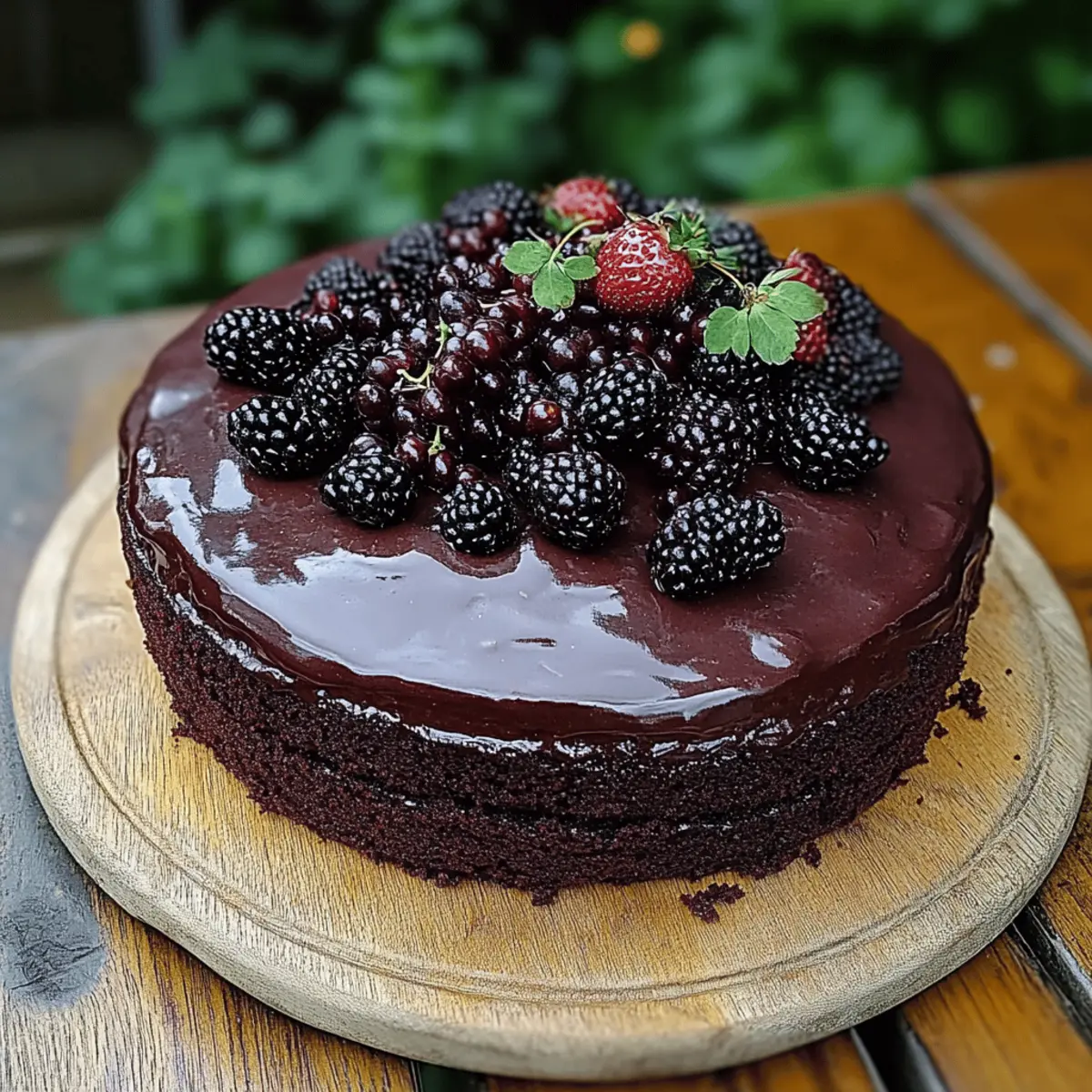 Blackberry Velvet Gothic Cake