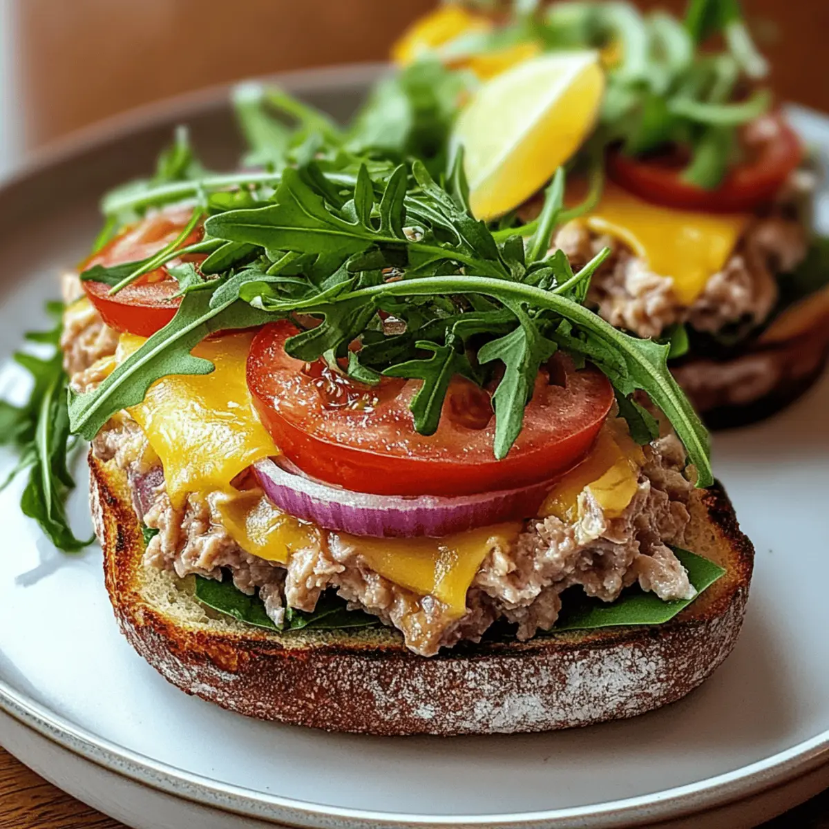 Savory Grilled Tuna Melt with Creamy Cheddar