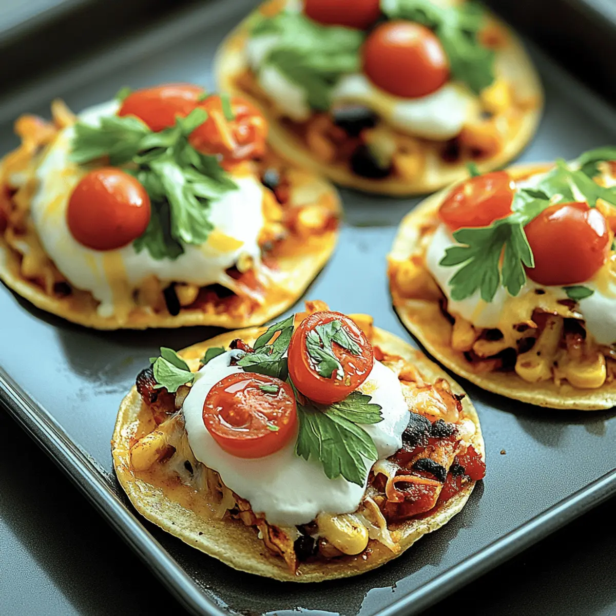 Mexican Rotisserie Chicken Tostadas