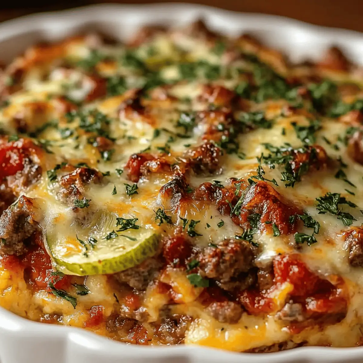 Ground Turkey Zucchini Casserole