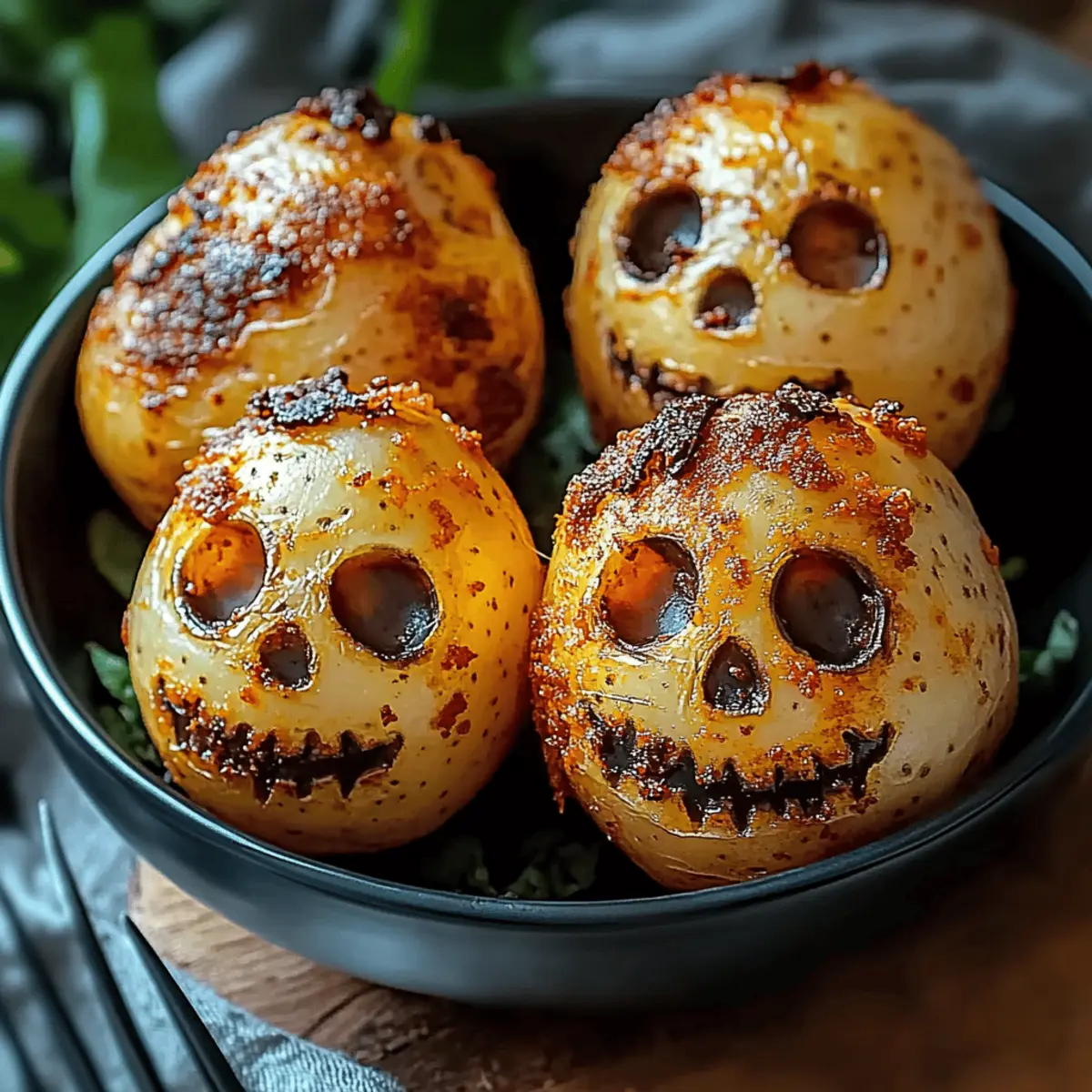 Spooky Skull Potatoes