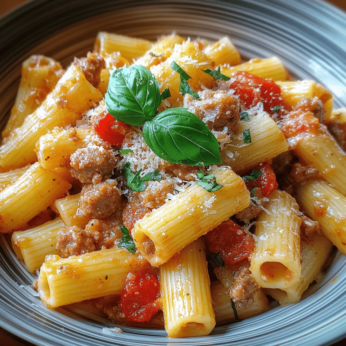 Creamy Italian Sausage Rigatoni
