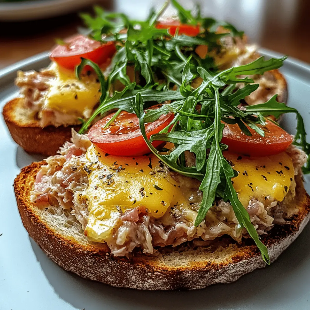 Savory Grilled Tuna Melt with Creamy Cheddar
